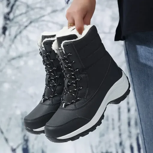 Botas Invierno Mujer Plataforma Cálidas Peludas