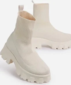 Botas Mujer Plataforma Blancas