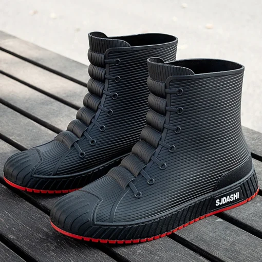 Botas de agua de lluvia para hombre de moda