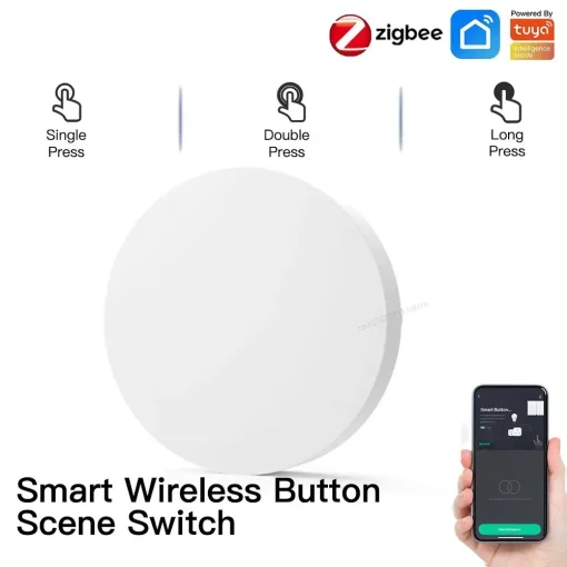 Botón inteligente Tuya ZigBee, interruptor de escenario