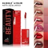 Brillo de labios líquido mate de terciopelo satinado antiadherente de 6 colores MLSMILE