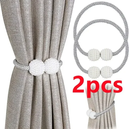 Broches magnéticos de perlas para cortinas