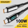 Cable Essager USB C a USB C 100W5A PD