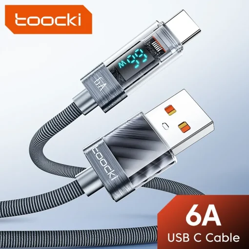 Cable Toocki USB Tipo C 6A 66W