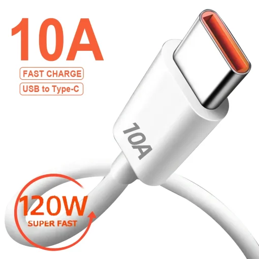 Cable USB C 120W Conector rápido USB