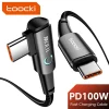 Cable USB-C 90° Toocki 100W USB-C