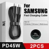 Cable USB-C PD 45W 2Uds para Samsung