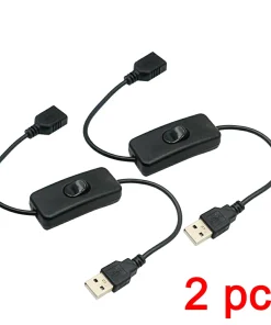 Cable USB con interruptor 2 PCS