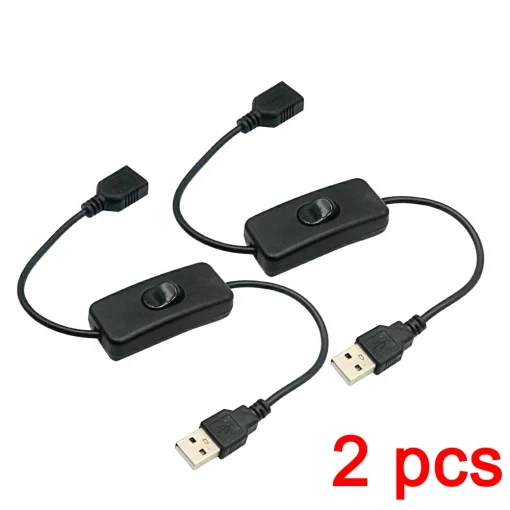 Cable USB con interruptor 2 PCS