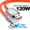 Cable cargador USB de silicona 6A 120 W para iPhone 14