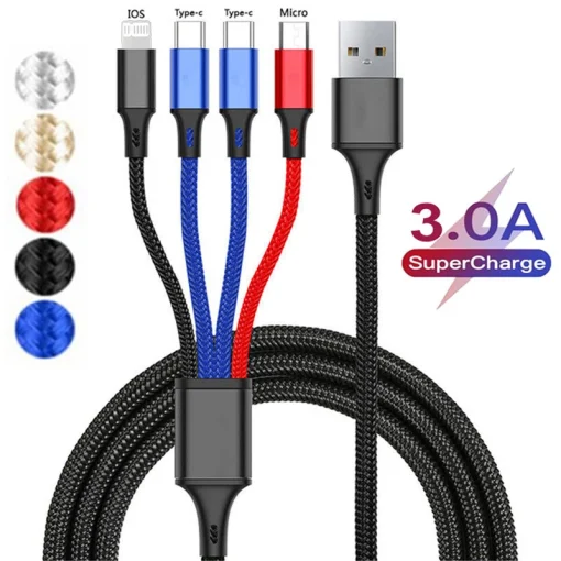 Cable cargador rápido 43 en 1 Micro USB Tipo C