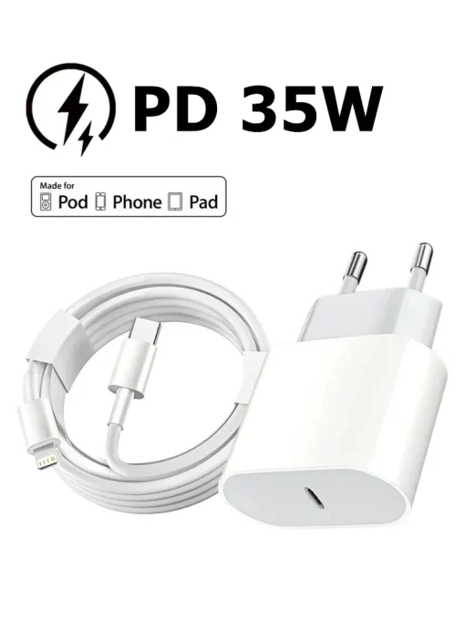 Cable de Carga Rápida de 1m 2m 3m 35W PD para iPhone