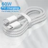 Cable de carga rápida PD 60 W USB-C a tipo C