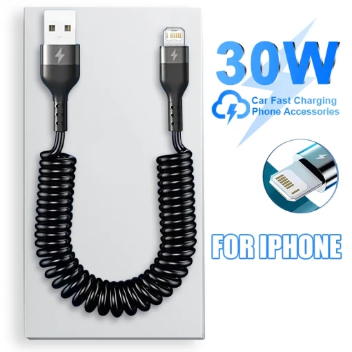 Cable de carga rápido para automóvil USB de 30 W de Apple