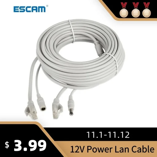 Cable de red PoE ESCAM