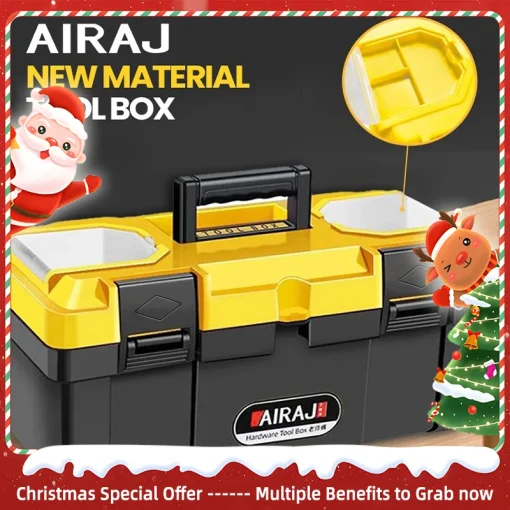 Caja de herramientas portátil de plástico ABS multifuncional AIRAJ