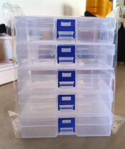 Cajas apilables transparentes