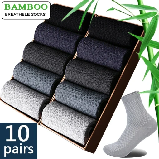 Calcetines de bambú para hombre 10 pareslote