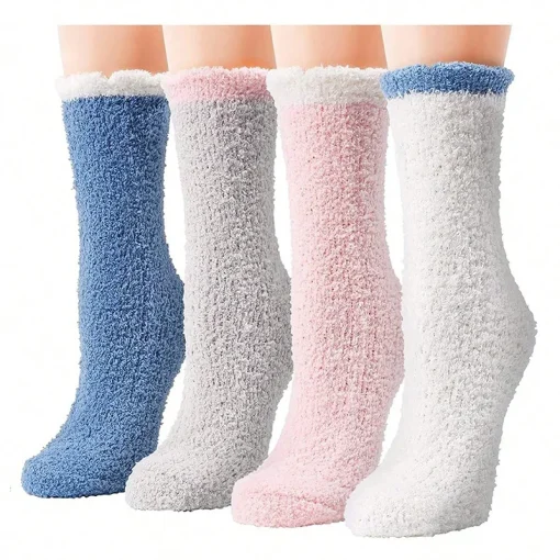 Calcetines de invierno gruesos y cálidos para mujer