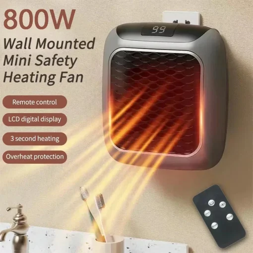 Calentador pequeño 800W para casa baño