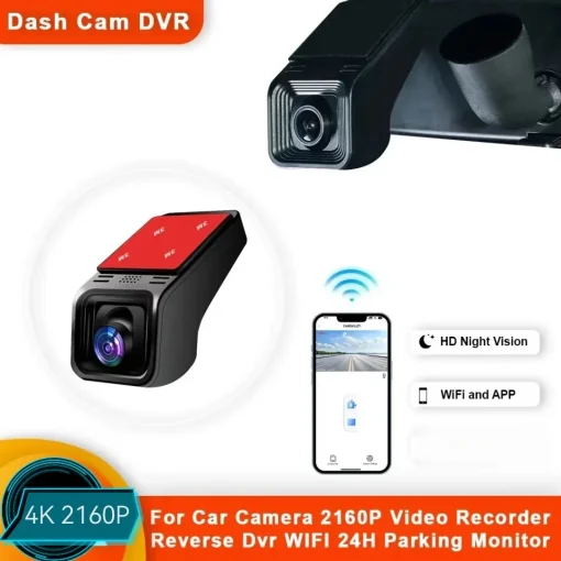 Cámara DVR WiFi 4K 2160P para coche