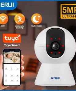 Cámara IP WiFi KERUI 5MP Tuya Inteligente