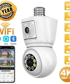 Cámara WiFi ICSEE 4K 8MP E27