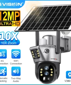 Cámara solar LS VISION con zoom 10X, SIM 4G, WiFi