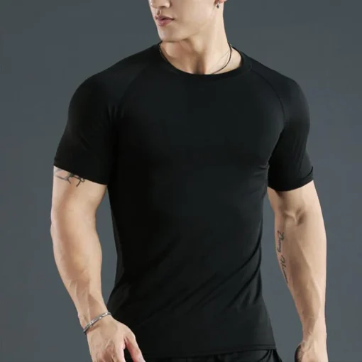 Camiseta Compresión Deportiva Hombre Fitness