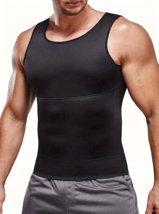 Camiseta de tirantes moldeadora de cuerpo adelgazante para hombre