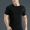 Camiseta deportiva ajustada de compresión para hombre