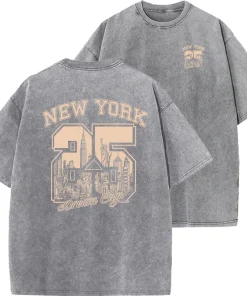 Camiseta divertida de Nueva York, para mujer