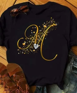 Camiseta personalizada para mujer con letras