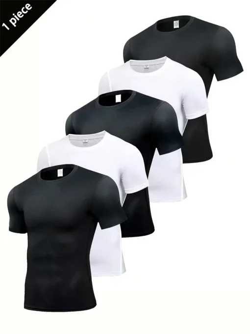 Camisetas de deporte de manga corta para hombre (1 pieza)