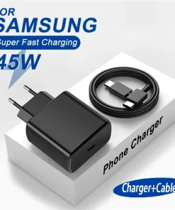 Cargador USB C 45W PD Adaptador de carga rápida