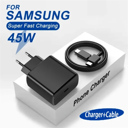 Cargador USB C 45W PD Adaptador de carga rápida