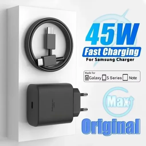 Cargador súper rápido de 45W 5A para Samsung