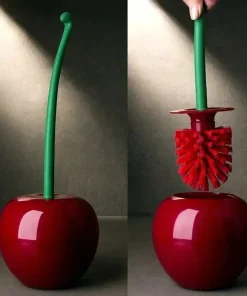 Cepillo para inodoro con forma de cereza creativa