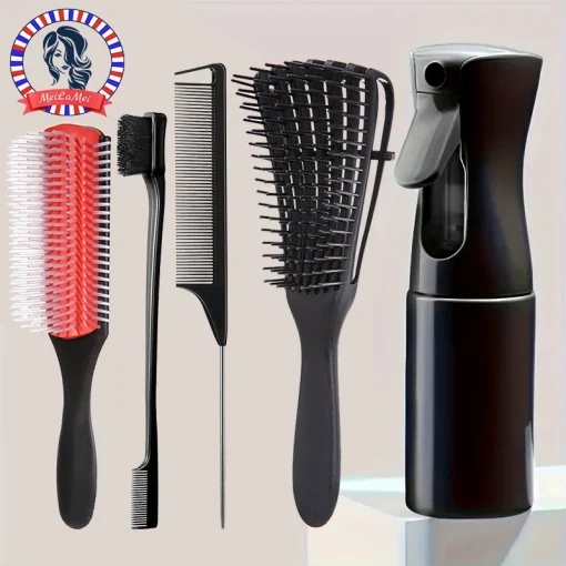 Cepillos para desenredar el cabello 5udsset