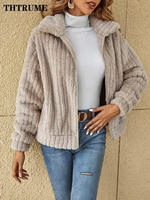 Chaqueta caliente de invierno para mujer, elegante 2024