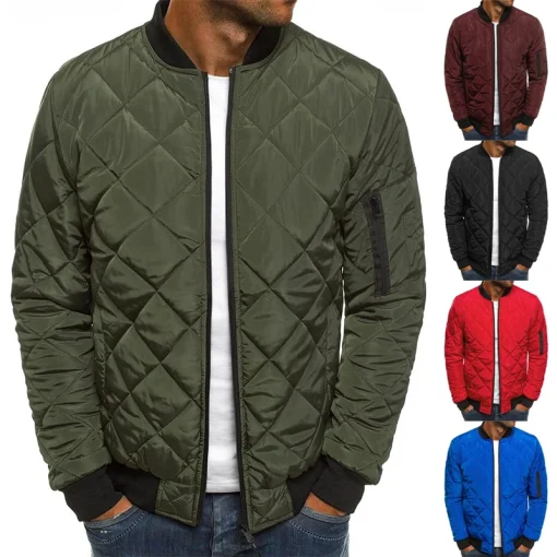 Chaqueta invierno algodón hombre béisbol, malla