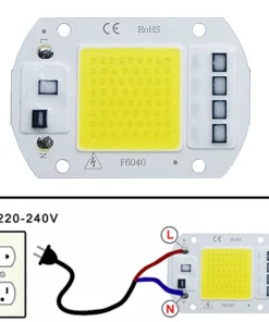 Chip LED COB Lámpara 10W 20W 30W 50W 220V 240V IP65