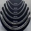 Collar de cadena para hombres de plata esterlina 925