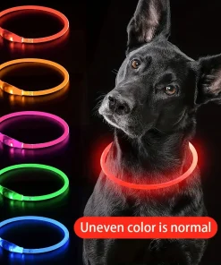 Collar luminoso LED para perros, antipérdida