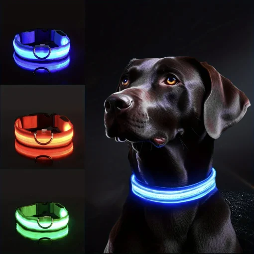 Collar reflectante LED para perros