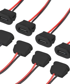 Conector USB tipo C impermeable de 10 UDS