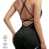 Conjunto Sexy de Fitness para Mujer con Cruz Ajustable