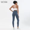 Conjunto de Yoga de Nylon SOISOU