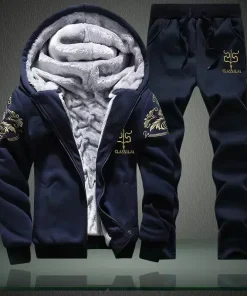 Conjunto de deporte masculino grueso de invierno 2023