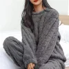 Conjunto de pijama para mujer invierno